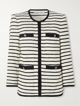 Foster Striped Cotton-Blend Tweed Jacket