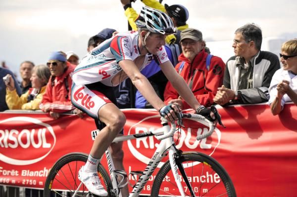 Jurgen Van den Broeck (Omega Pharma-Lotto) finishes the stage in seventh.