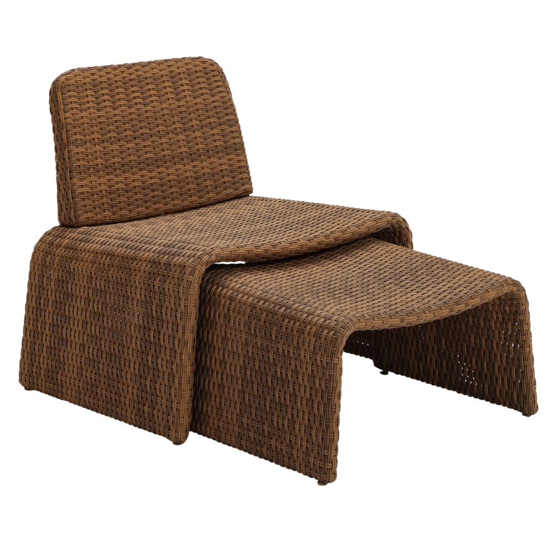 Habitat Kelham Rattan Effect Garden Chair - Brown