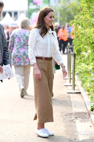 Kate Middleton wearing Superga sneakers