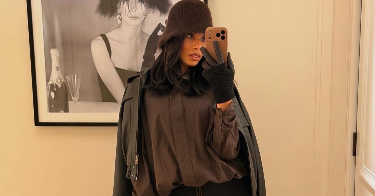 Rochelle Humes Just Styled Flared Trousers With the Very Chicest Shoe