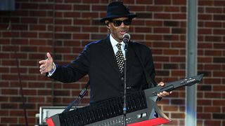 STOCKBRIDGE, GEORGIA - AUGUST 30: Jimmy Jam performs onstage during Jimmy Jam and Terry Lewis and Friends 40th Anniversary Tribute concert at VyStar Amphitheater at The Bridge on August 30, 2025 in Stockbridge, Georgia. (Photo by Paras Griffin/Getty Images)