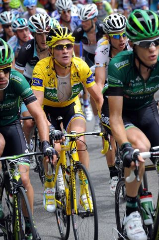 The Europcar team protected Voeckler all day