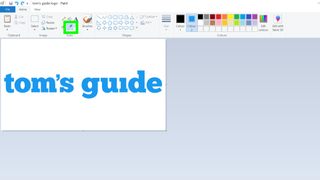 How edit images in Microsoft Paint - a screenshot of the "Eyedropper" tool being selected in Microsoft Paint