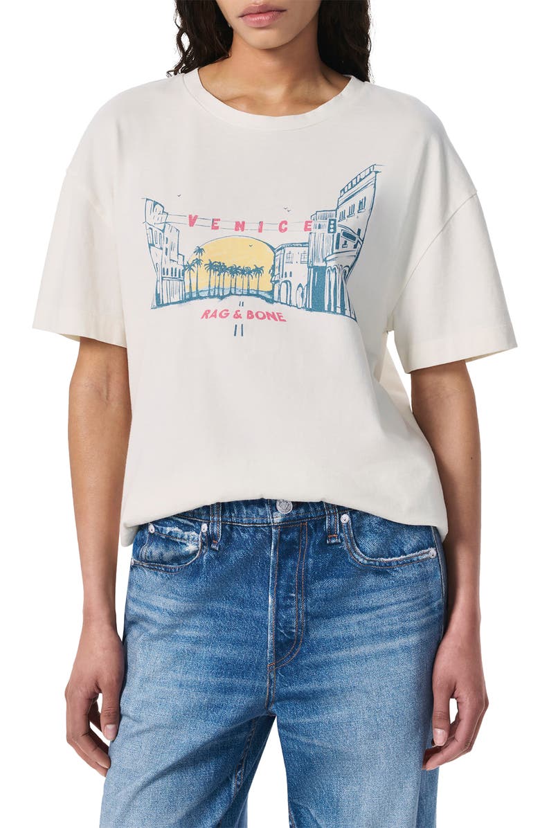 Venice Beach Cotton Graphic T-Shirt