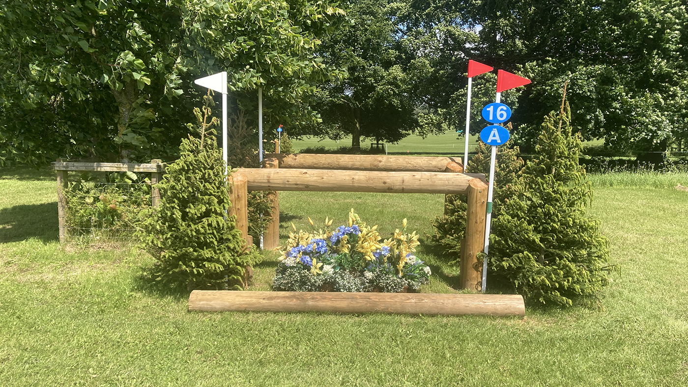 Bramham Horse Trials cross-country course fence 16a