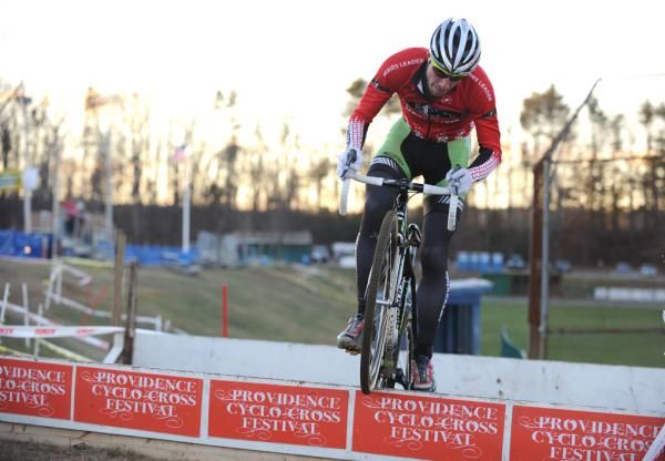 As the race went on, Powers (Cannondale p/b cyclocrossworld.com) showed a bit of flair and hopped the hurdles.