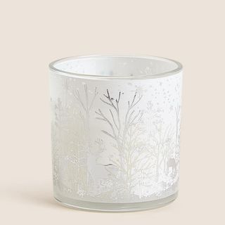 M&S Collection Winter Shimmer Glow Light Up Candle