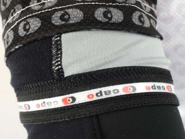 Gripper elastic up top helps keep the Capo Limited Edition Roubaix arm warmers in place