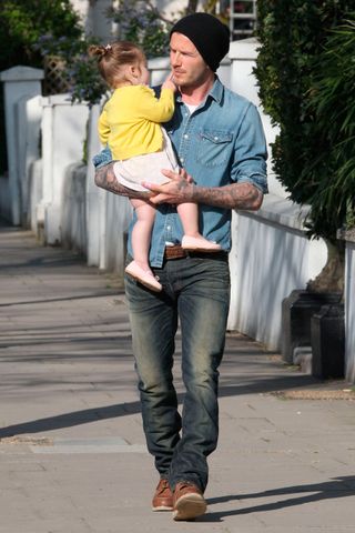 David Beckham & Harper Beckham