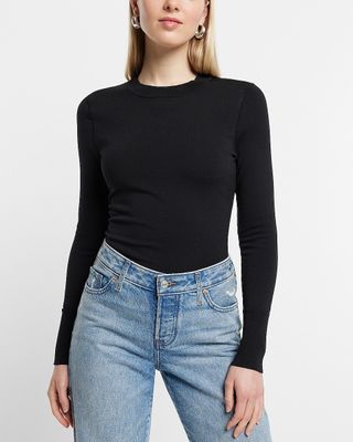 Express, Silky Soft Fitted Crew Neck Sweater