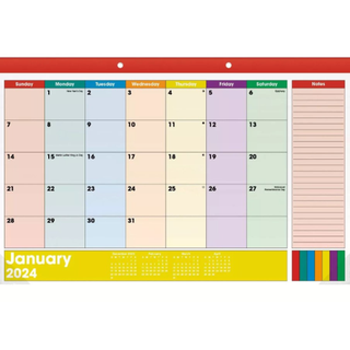 Color coordinated calendar
