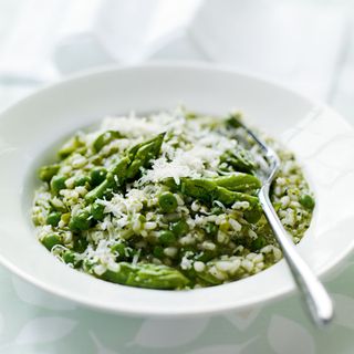 Easy Oven Risotto with Asparagus
