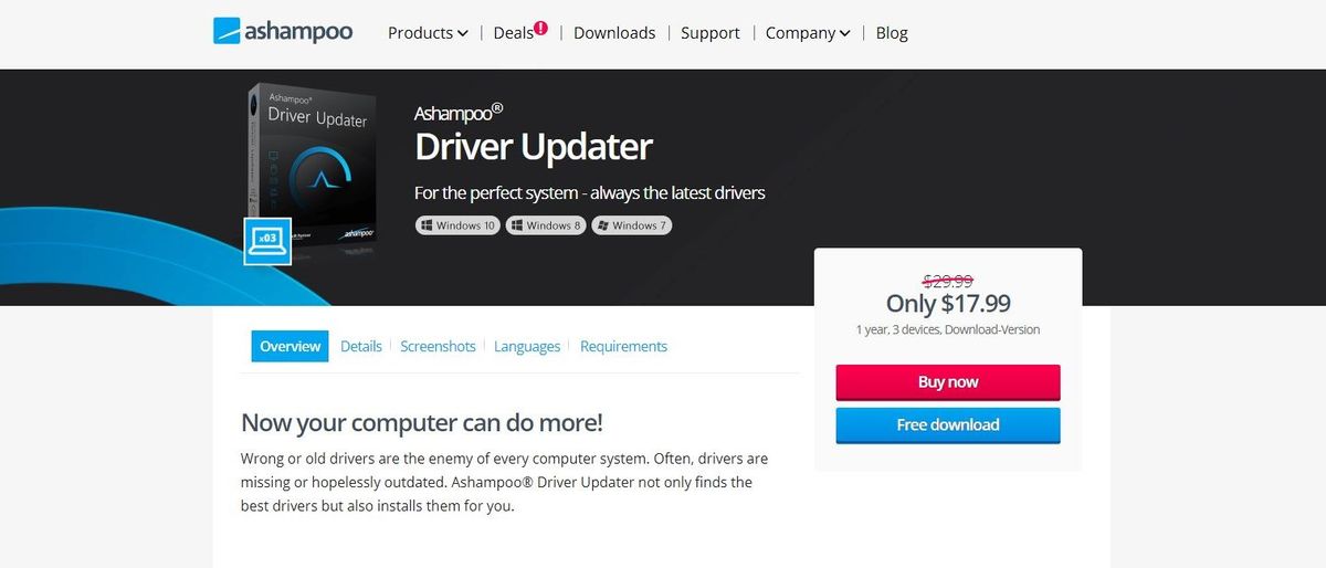 Ashampoo Driver Updater Review Hero