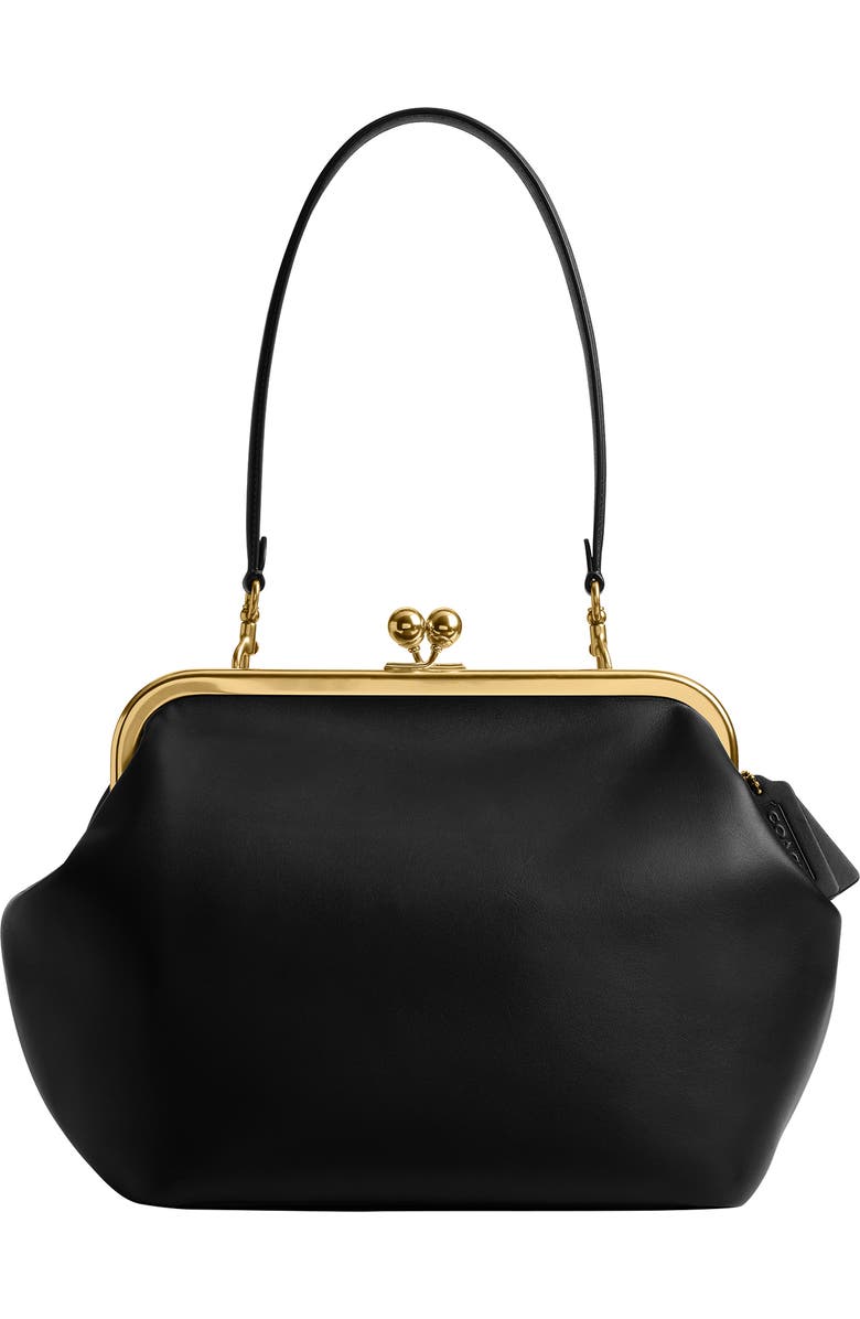 Kisslock Glovetanned Leather Frame Bag