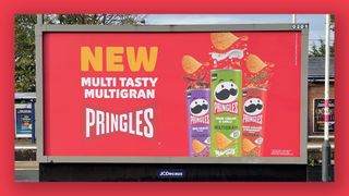 Pringles Billboard add featuring the word Multigran 