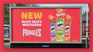 Pringles Billboard add featuring the word Multigran