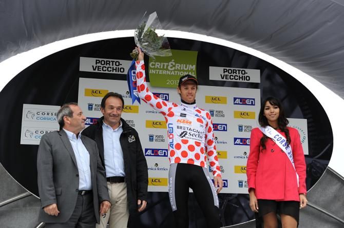 Arnaud Gerard (Bretagne) in the mountains jersey