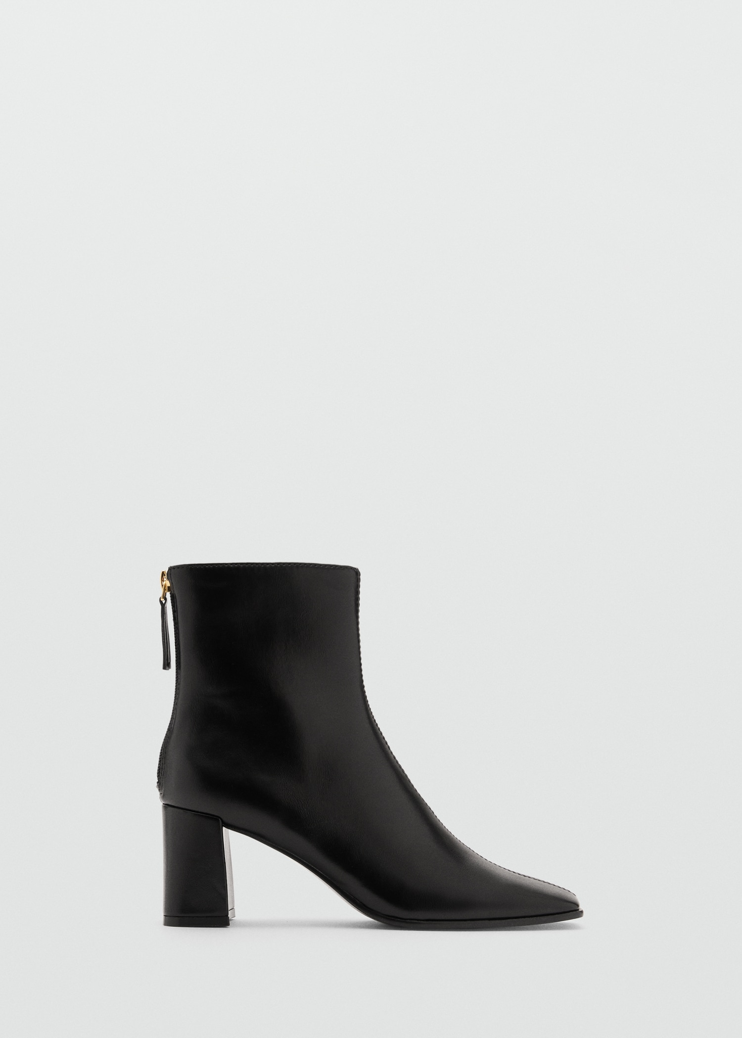 Block Ankle Boots With Square Toe - Women | Mango United Kingdom