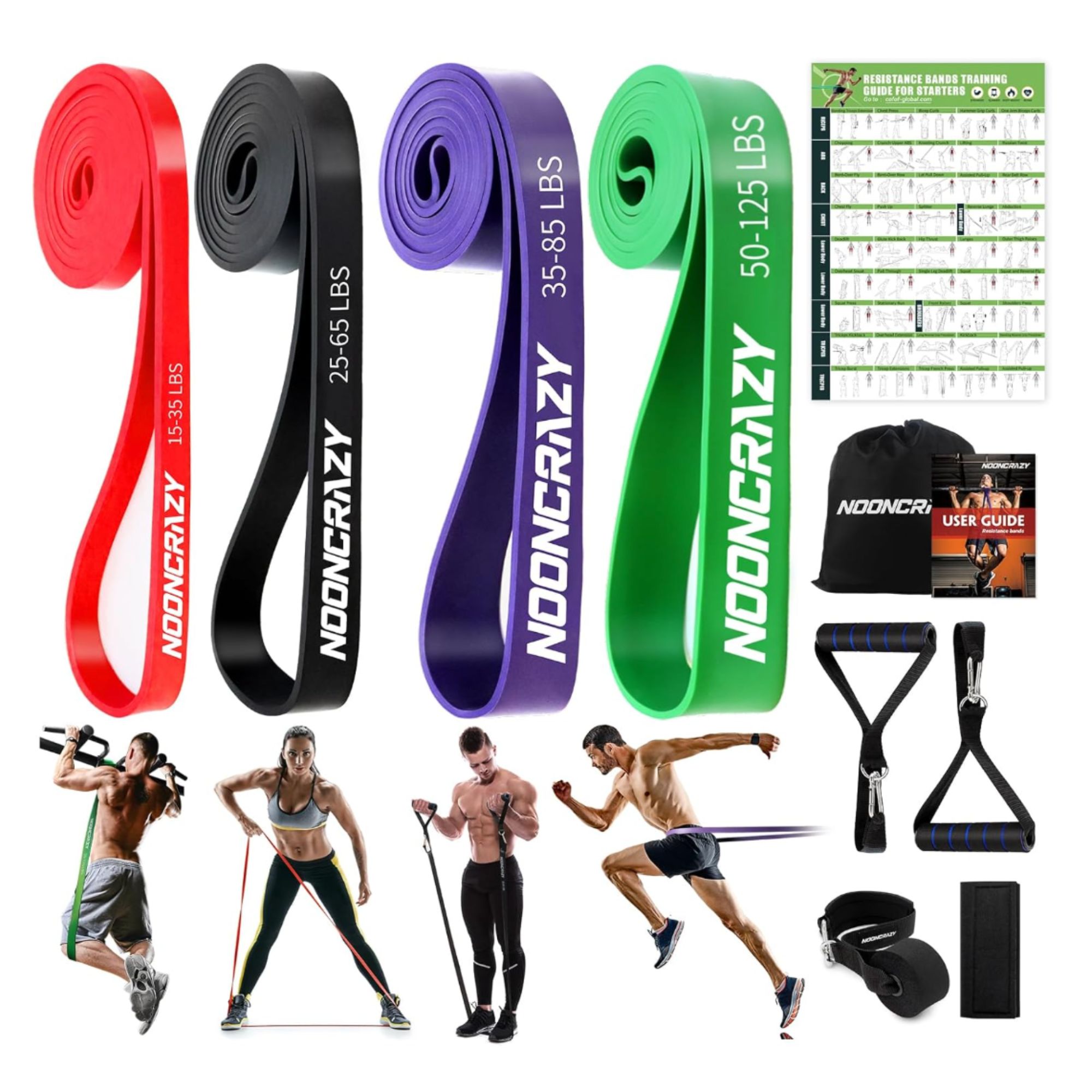 nooncrazy Resistance Bands Set