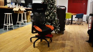 A BodyBilt G7 gaming chair in an office