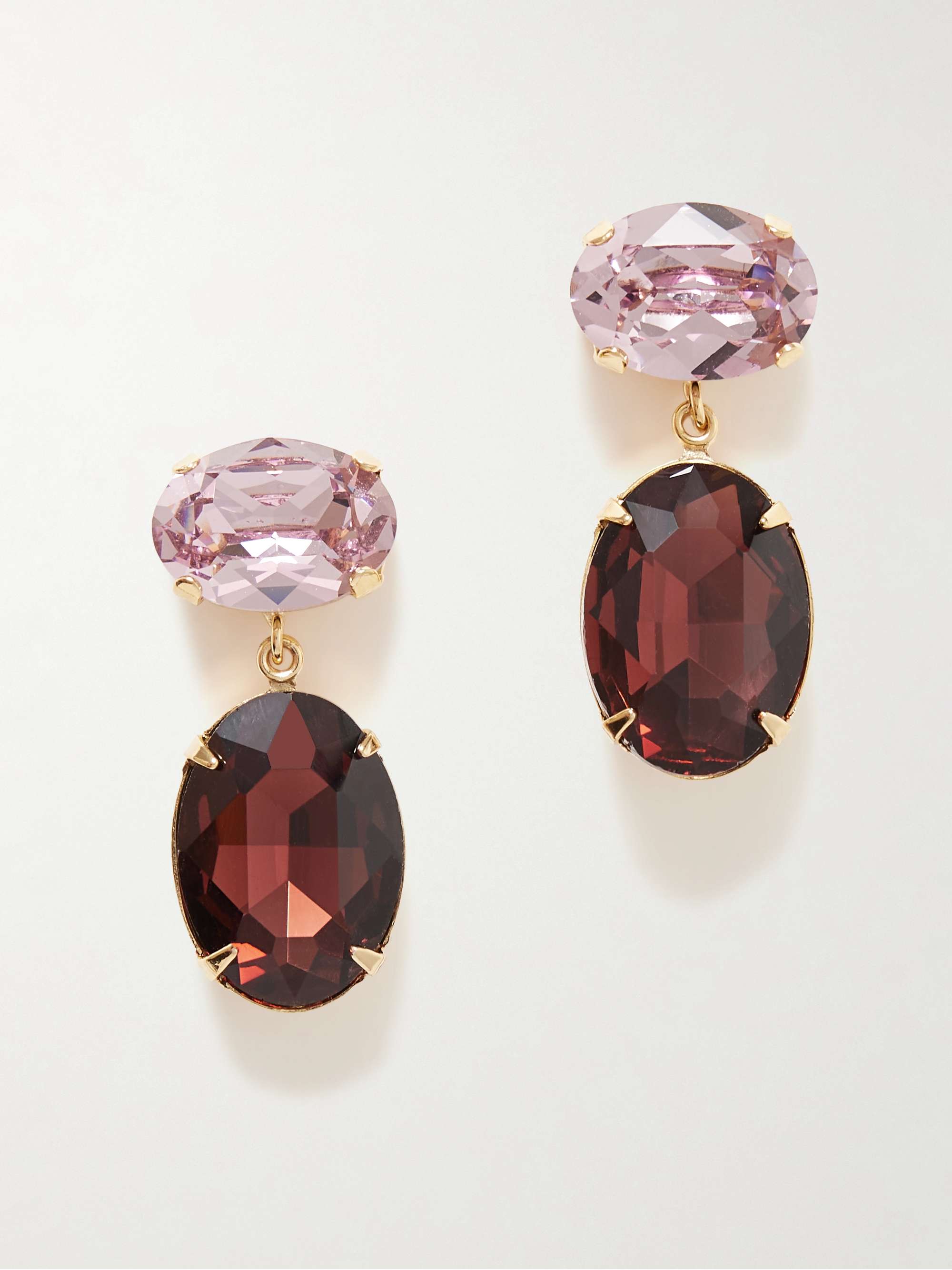 Lenora Gold-Plated Crystal Earrings