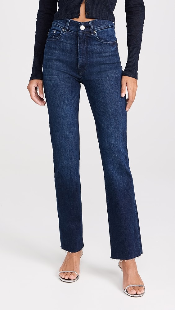 Dl1961 Halle Straight: High Rise Instasculpt Jeans
