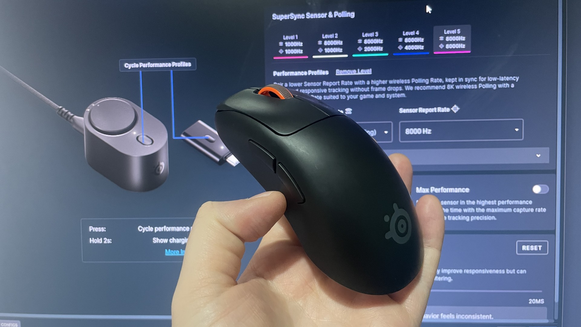 This is the comfiest mouse I've held and it has hot-swap batteries