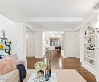 hallway and living area in Amanda Seyfried's home