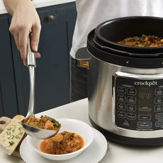 Crockpot Turbo Express Electric Pressure Cooker being used to make chicken stew