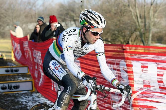 Nies Albert (BKCP-Powerplus) rides to victory at the Cincinnati Kings International, his final race prior to Worlds in Louisville.