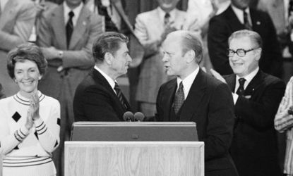 The GOP came close to a brokered convention in 1976, when Ronald Reagan just barely lost to incumbent President Gerald Ford.