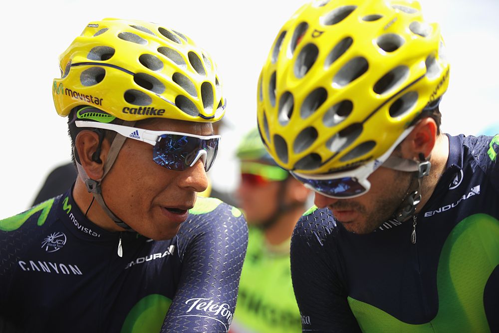 Movistar's Nairo Quintana at stage 20 at the Tour de France