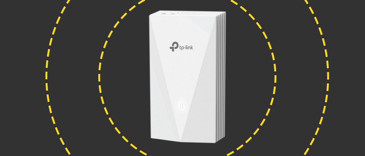 The TP-Link Omada EAP655 on the ITPro background