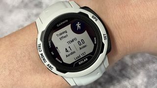 Garmin Instinct 2 with white case and band