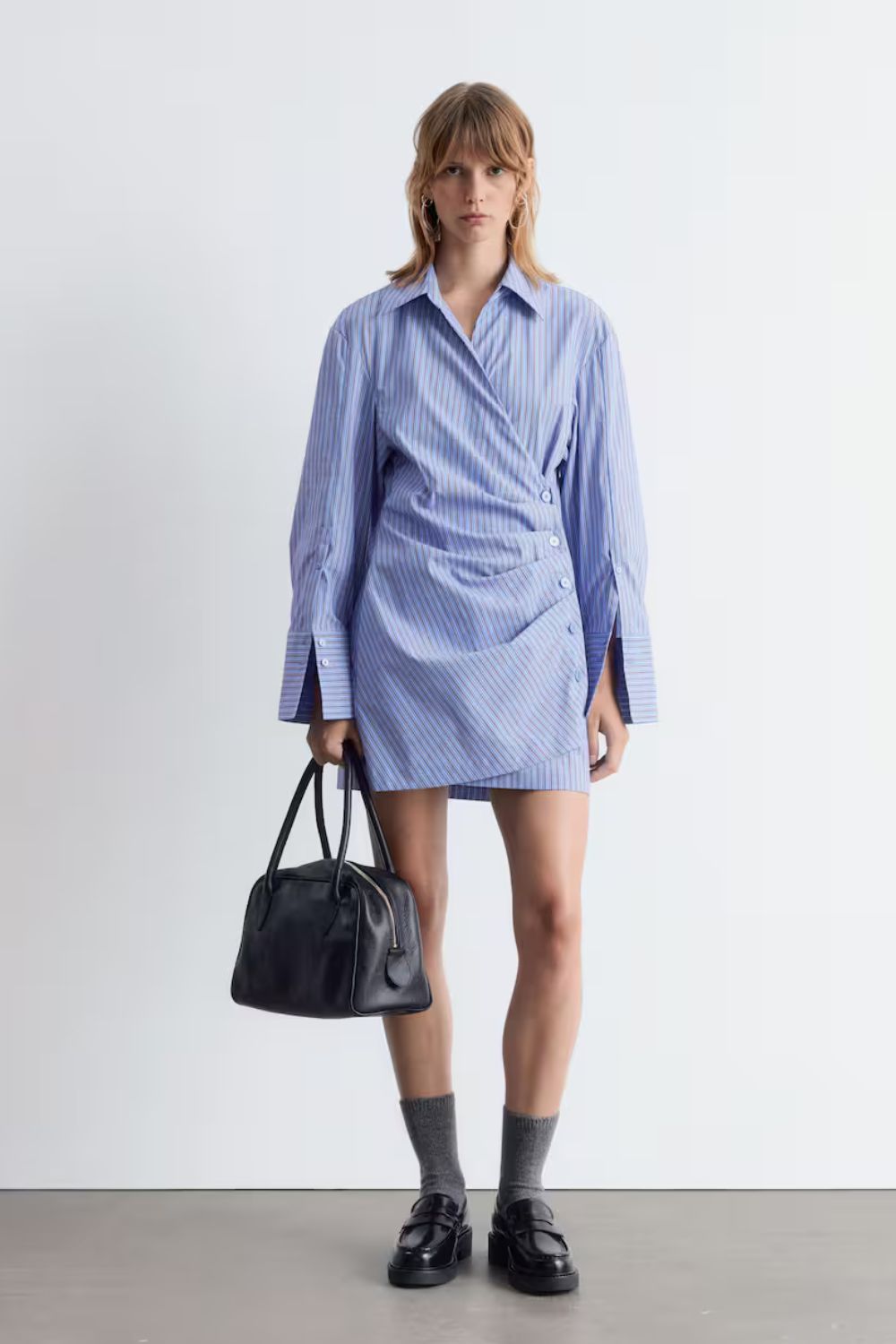 &amp;amp; Other Stories Wrap Shirt Mini Dress