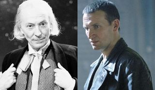 Doctor Who The First Doctor and The Ninth Doctor side by side
