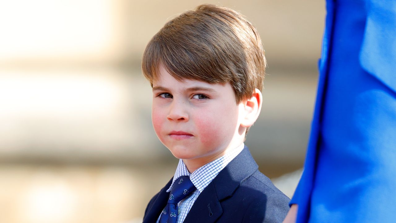 Prince Louis of Wales attends the traditional Easter Sunday Mattins Service at St George&#039;s Chapel