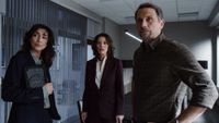 Nikki standing next to Isobel and Jubal on FBI.