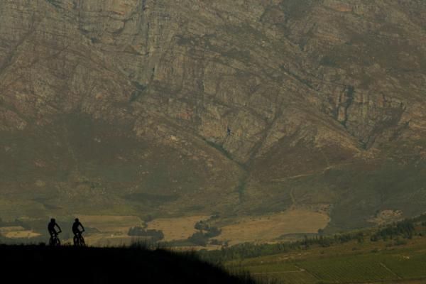 Tulbagh mountains during stage 1 of the 2011 Absa Cape Epic Mountain Bike stage race held from Saronsberg Wine Estate in Tulbagh, South Africa on the 28 March 2011