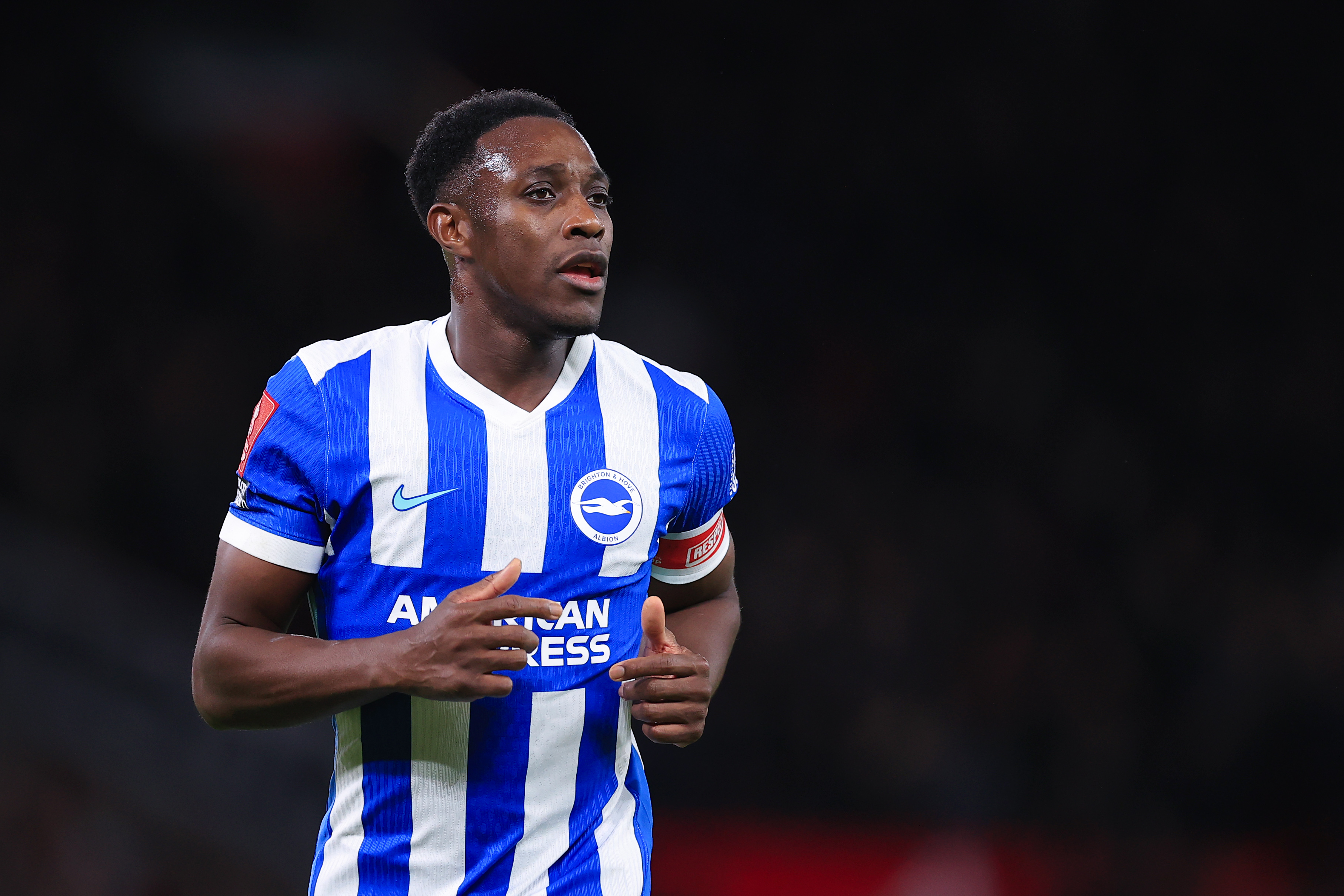Brighton and Hove Albion striker Danny Welbeck