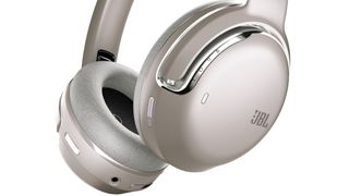 JBL Tour One M2 over-ears in champagne color on white background
