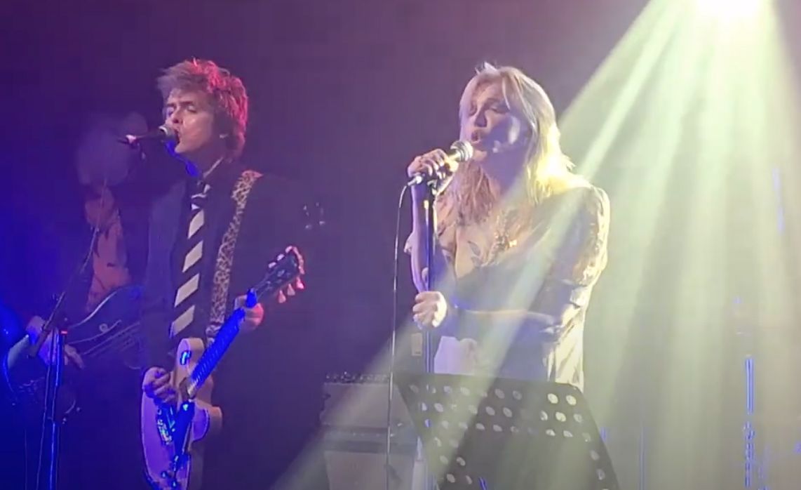 Courtney Love joins Billie Joe Armstrong onstage in London