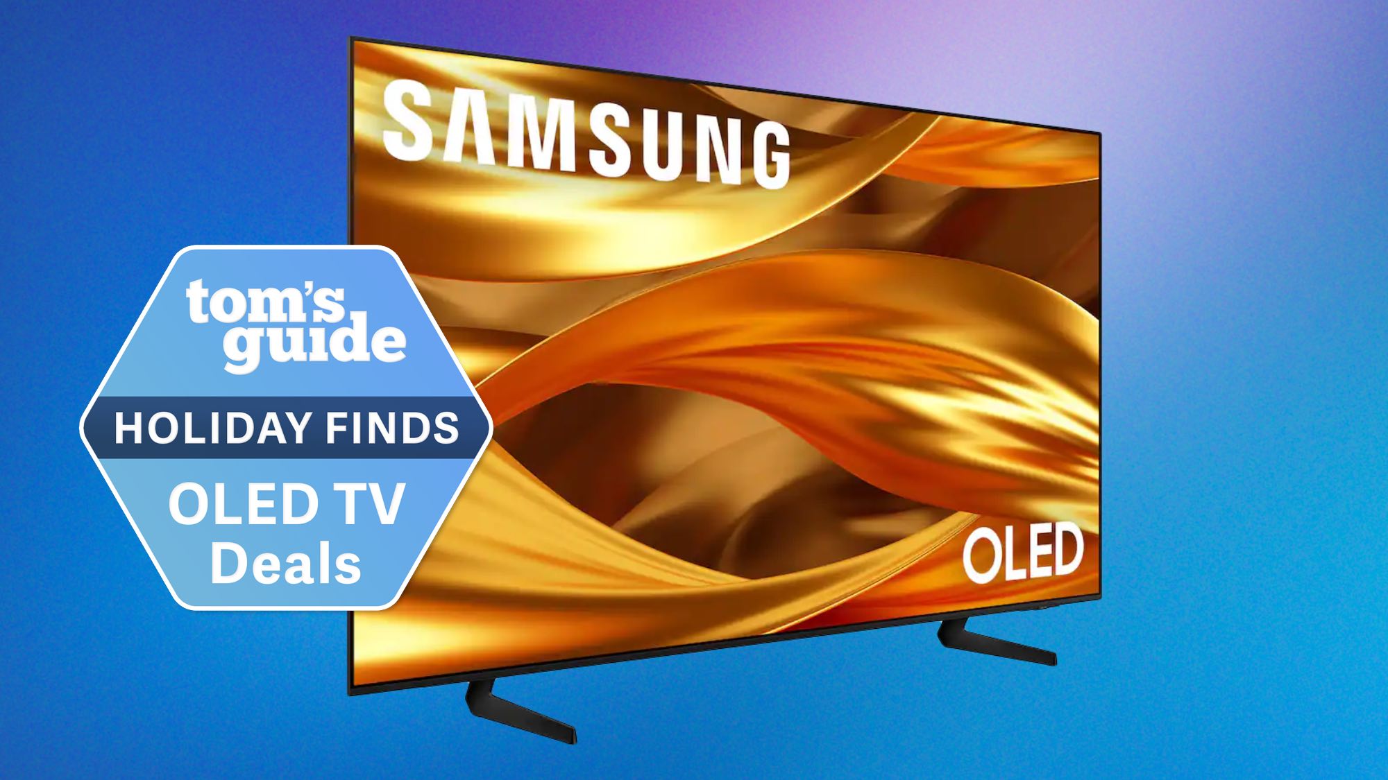Samsung S84F OLED TV with deal badge