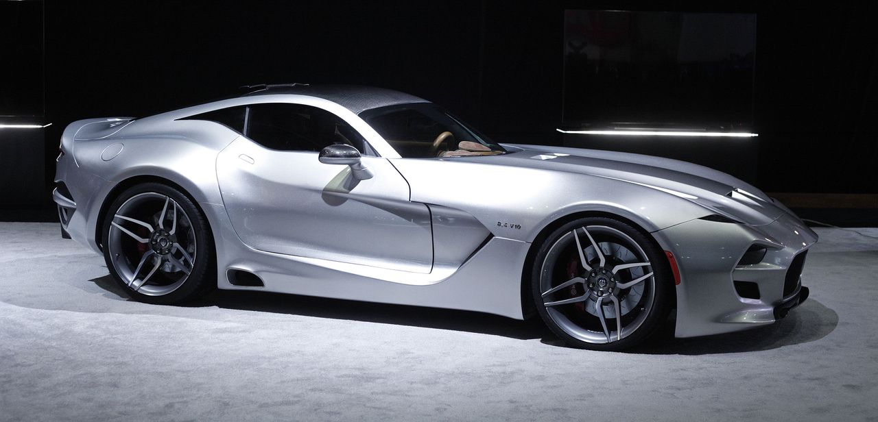 DETROIT, MI -The Fisker Force 1 sports car is revealed to the news media at the 2016 North American International Auto Show January 12th, 2016 in Detroit, Michigan. The body of the Force 1 is