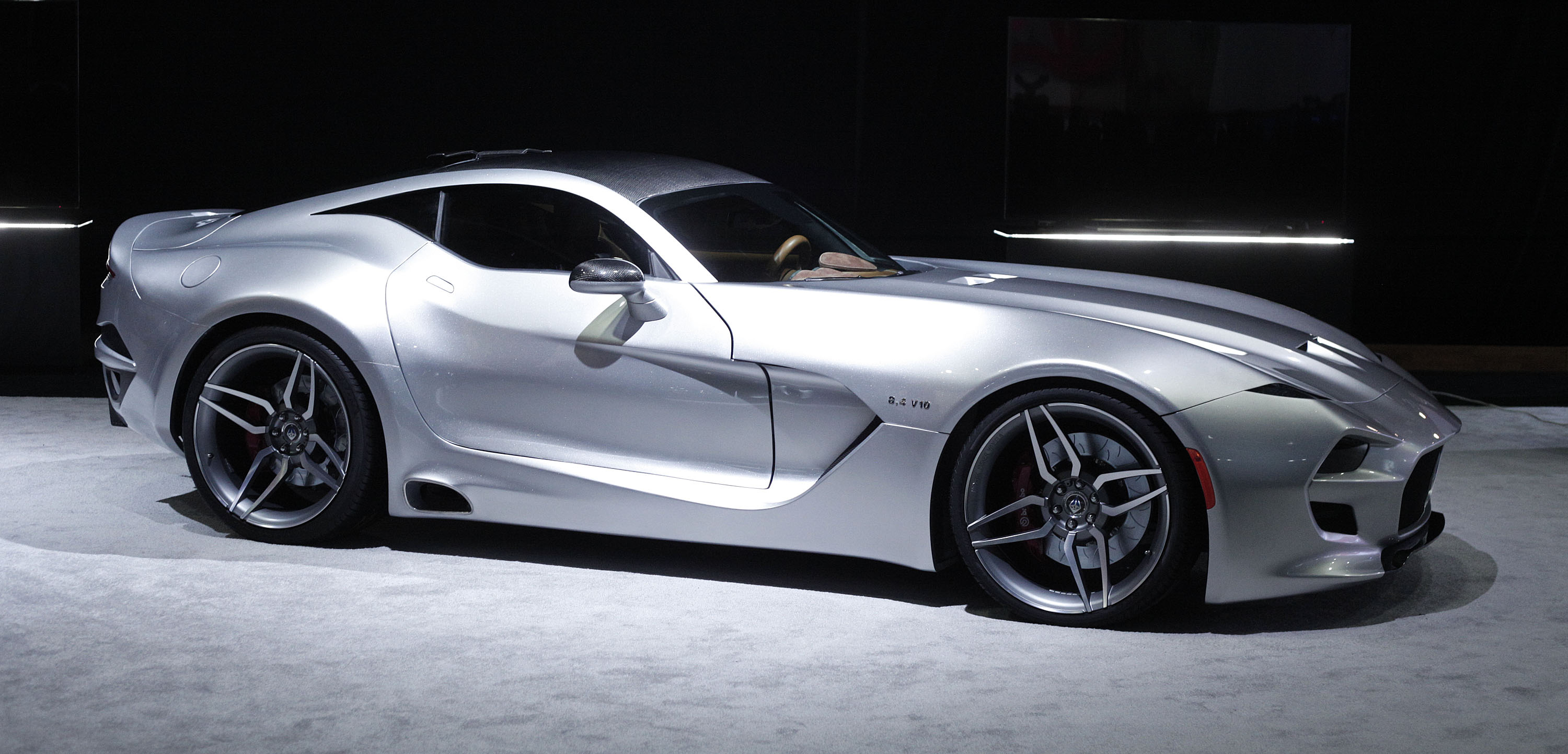 DETROIT, MI -The Fisker Force 1 sports car is revealed to the news media at the 2016 North American International Auto Show January 12th, 2016 in Detroit, Michigan. The body of the Force 1 is