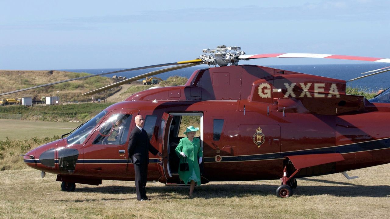 The Queen&#039;s helicopter