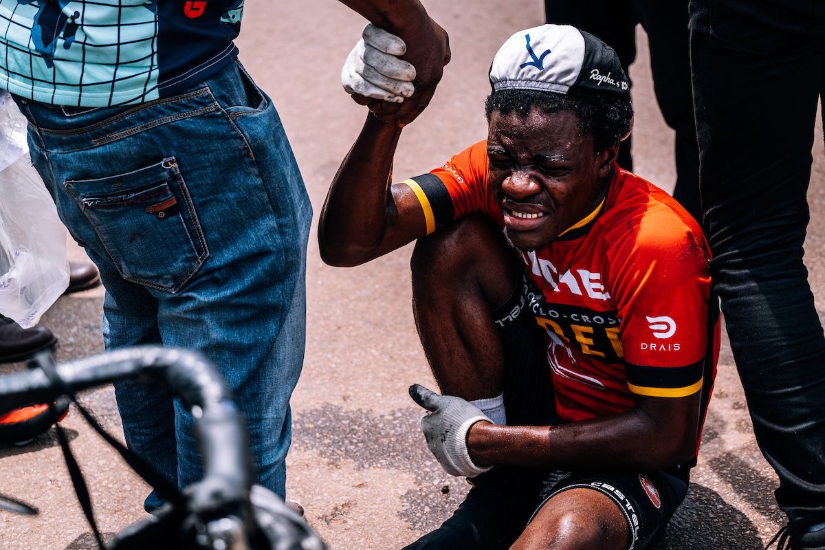 Picture by Oskar ScarsbrookSWpixcom 2630042023 Cycling SIS Science in Sport Tour de Lunsar 2023 Sierra Leone Africa
