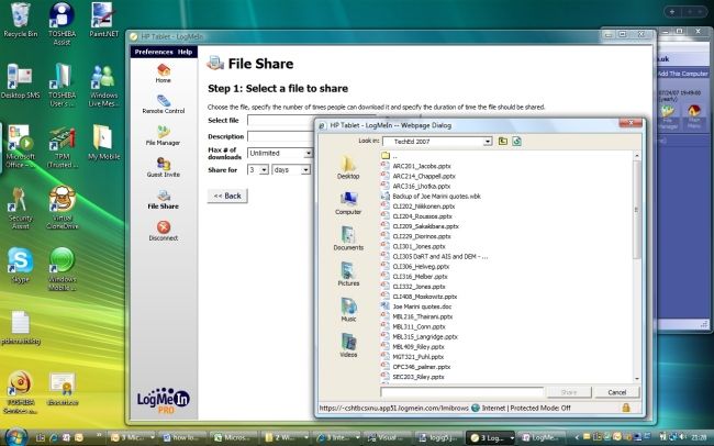 Step 5: Share files from your PC