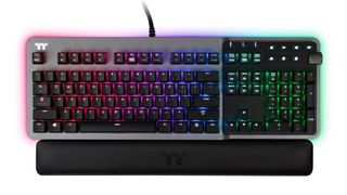With its gracefully curved aluminium faceplate the Argent K5 RGB Gaming Keyboard is a stunner to behold.